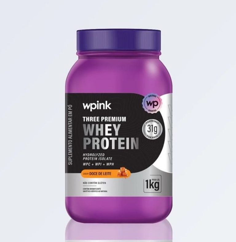 Wpink Whey Protein – Sabor Doce de Leite – 1kg